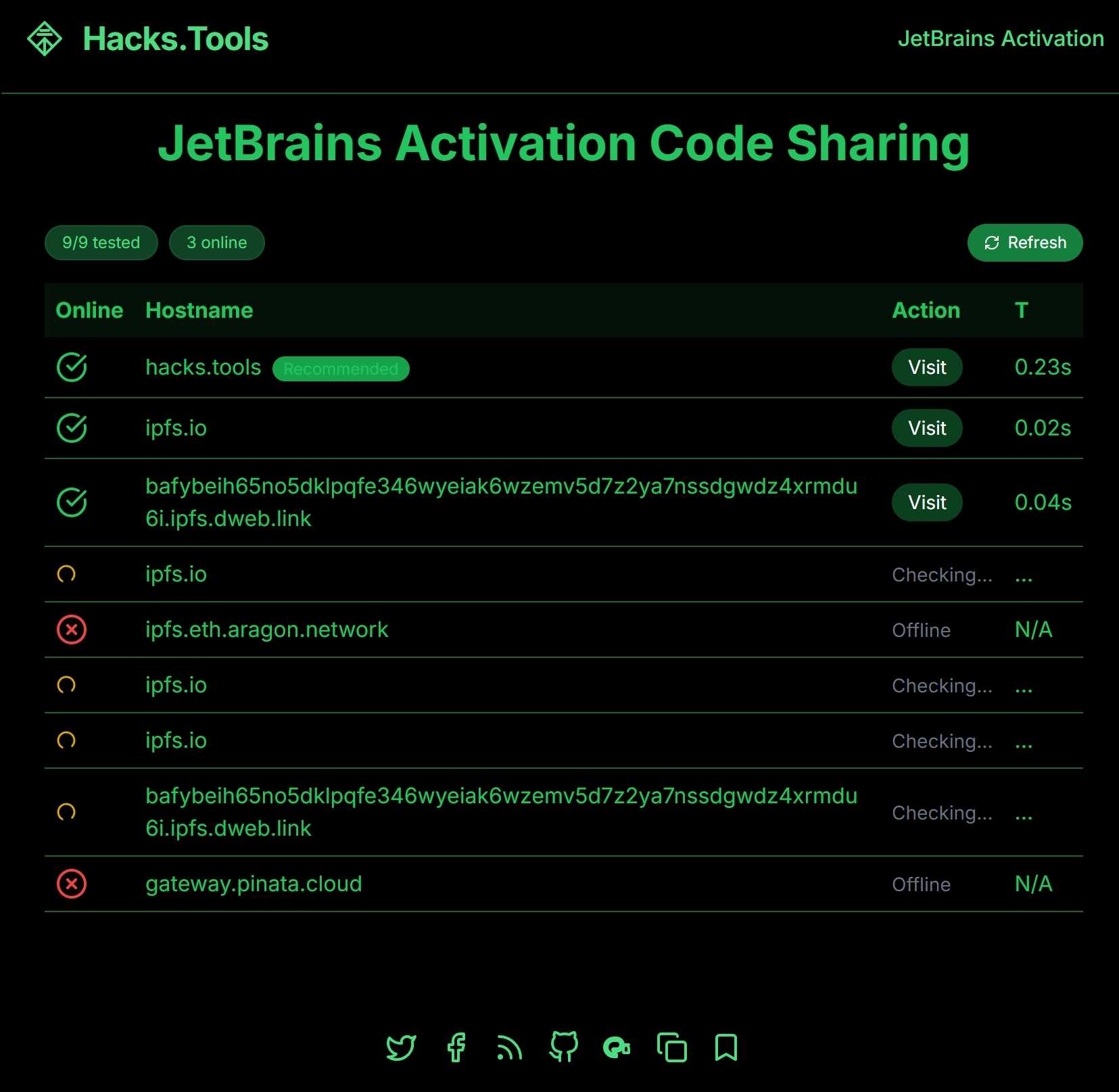 JetBrains 系列全家桶激活服务器 (每日更新)